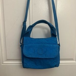 Kipling cerulean blue nylon crossbody bag
